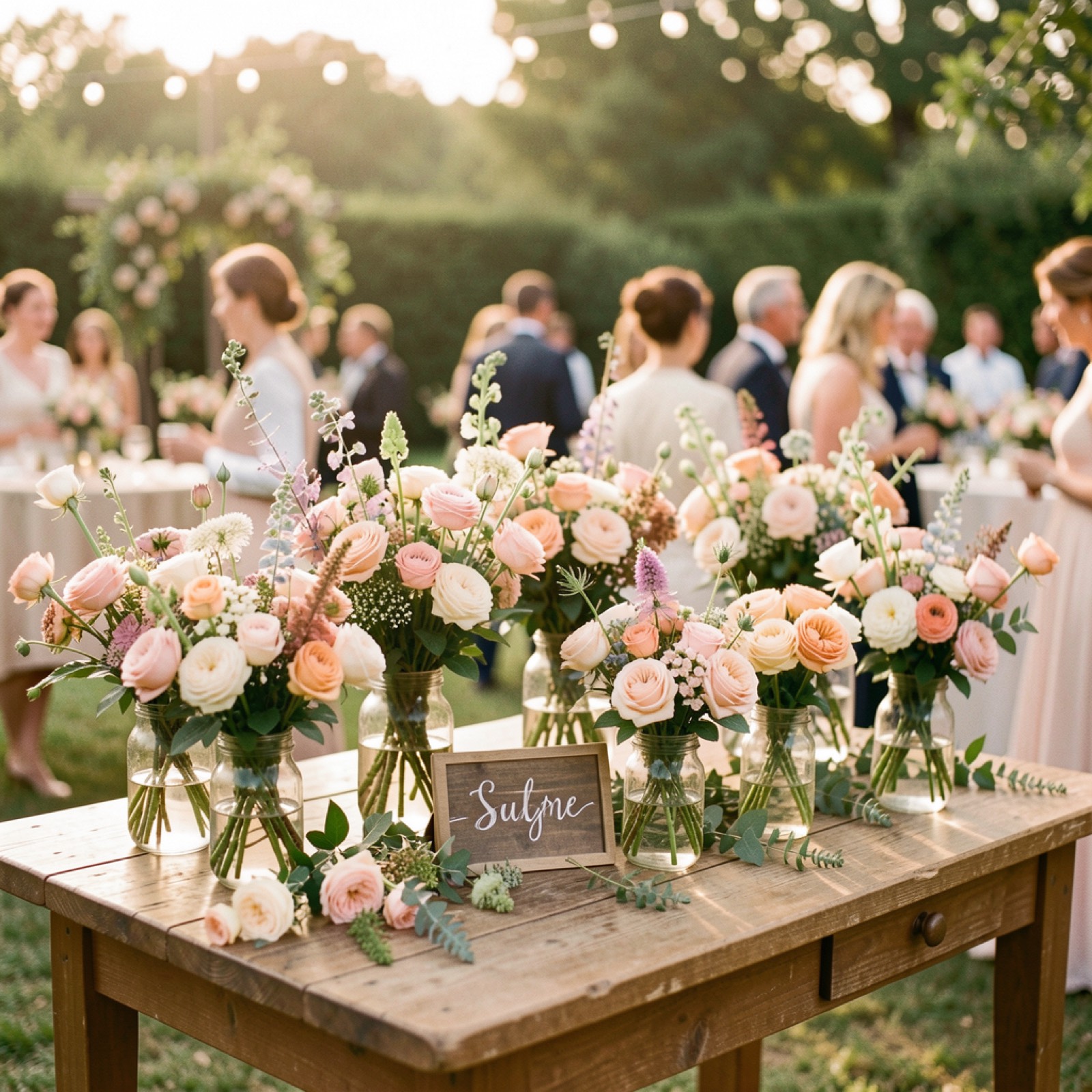 Bloom Bar styled for a wedding reception